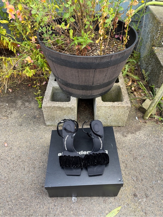 Alexander Wang Shoes - Brand new Alexander Wang Black Velvet Ruched Strap Heeled Sandals